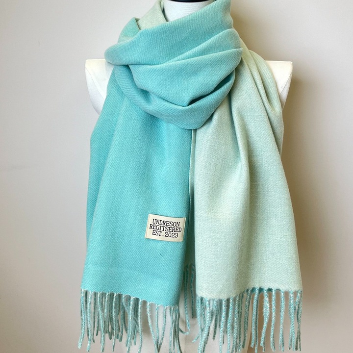Produktbild Only-Bags.Store Doppelseitiger Schal Zwei Farben Einfacher Basic Imitation Kaschmir Quaste Schal Herbst Winter
