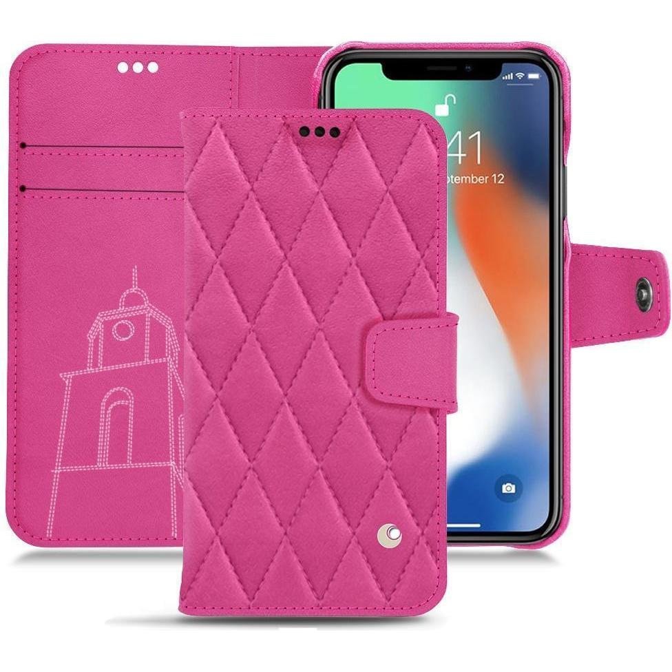 Thumbnail - Noreve Lederschutzhülle Wallet (Apple iPhone XS Max), Smartphone Hülle, Rosa