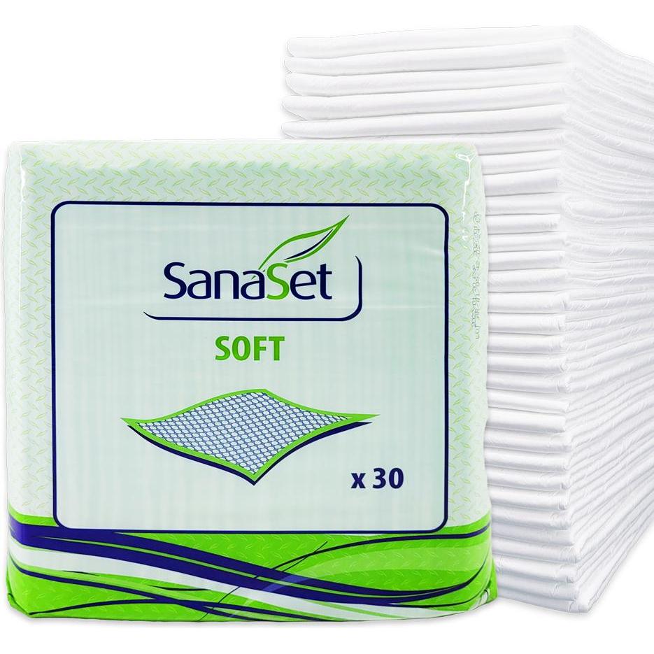 SanaSet, Inkontinenzhygiene, Premium Einweg Inkontinenzunterlagen - maximaler Schutz, hohe Saugfähigkeit - 60x60 cm (60 ...