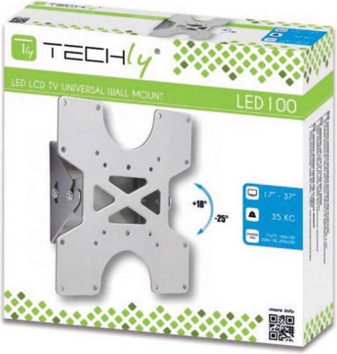 Produktbild Techly Tiltable Wall Bracket (Wand, 37", 35 kg)