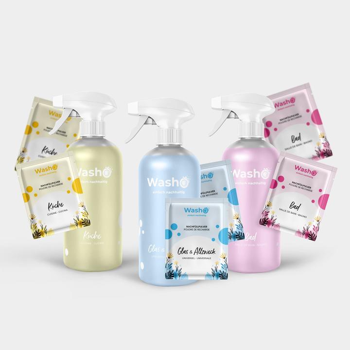 Actual product image Washo Surface cleaner plaster set