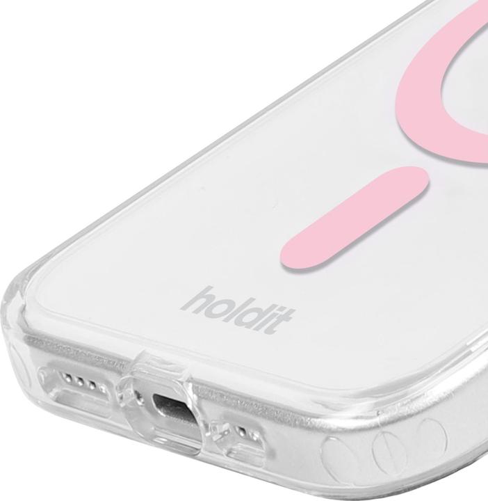 Immagine prodotto Holdit Custodia per cellulare MagSafe rosa/trasparente (Apple iPhone 15 Pro)