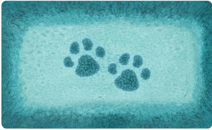 Tarhong Bowl Mat PVC Vasaio, 29.2 x 48.3 cm, Blue