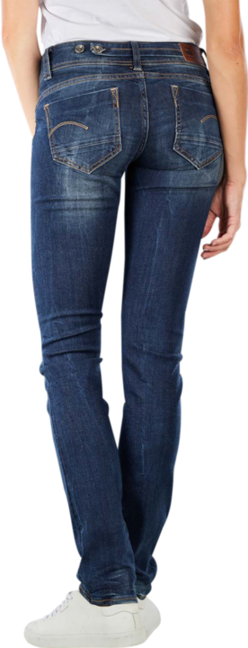 Actual product image G-Star Midge Saddle Mid Straight Jeans Neutro dk aged (W32/L32)