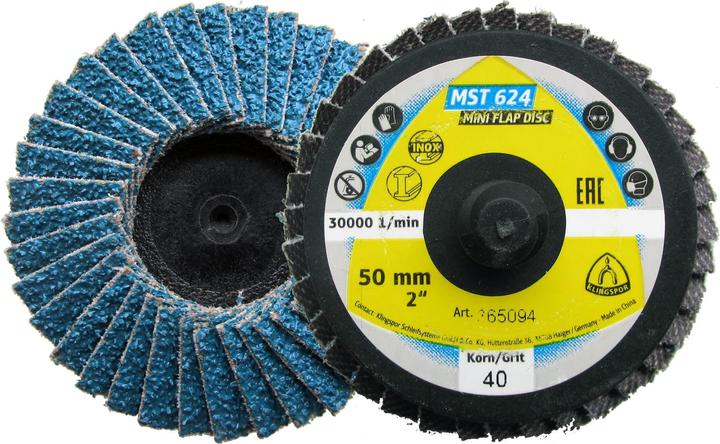 Actual product image Klingspor MST 624 Supra - abrasive mop discs 50 mm (80)