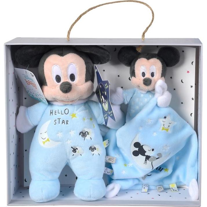 Simba Peluche e piumone di Topolino fosforescente (confezione regalo)