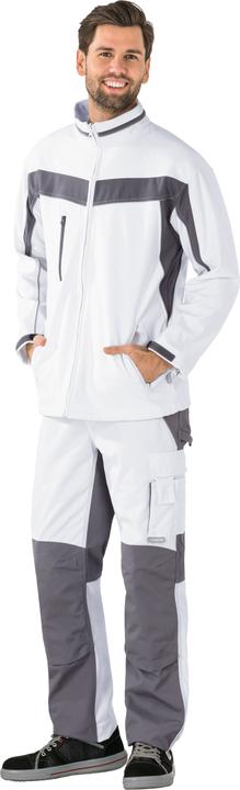 Actual product image Planam Softshell jacket pure white/zinc XS S (S)