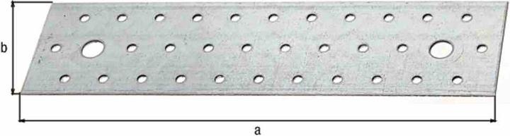 Image du produit Alberts Plaque perforée 240 x 60 mm, galvanisée sendzimir, 1 pièce (Plaque perforée, 1 pcs)