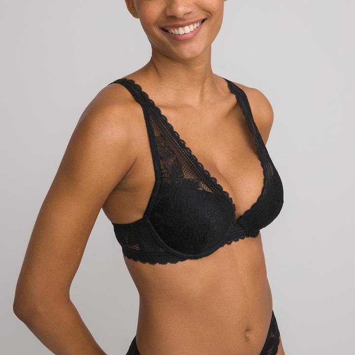 Produktbild La Redoute Collections Spitzen-BH in Foulard-Form aus recyceltem Material (65 B)