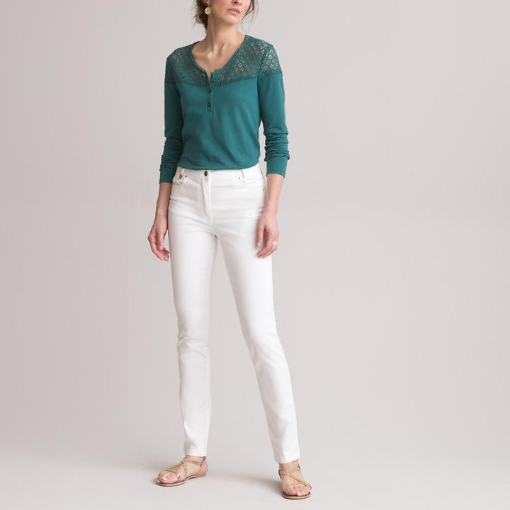 Immagine prodotto Anne Weyburn Pantaloni dritti a cinque tasche in cotone elasticizzato (42)