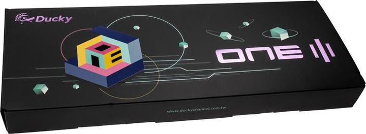 Produktbild Ducky One 3 Aura Black Gaming Tastatur, RGB LED - Kailh Jellyfish Y (US) (US, Kabelgebunden)
