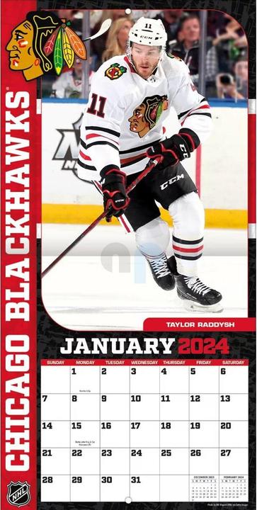 Image du produit NHL - Chicago Blackhawks - 30,5 x 30,5 cm Calendrier mural 2024