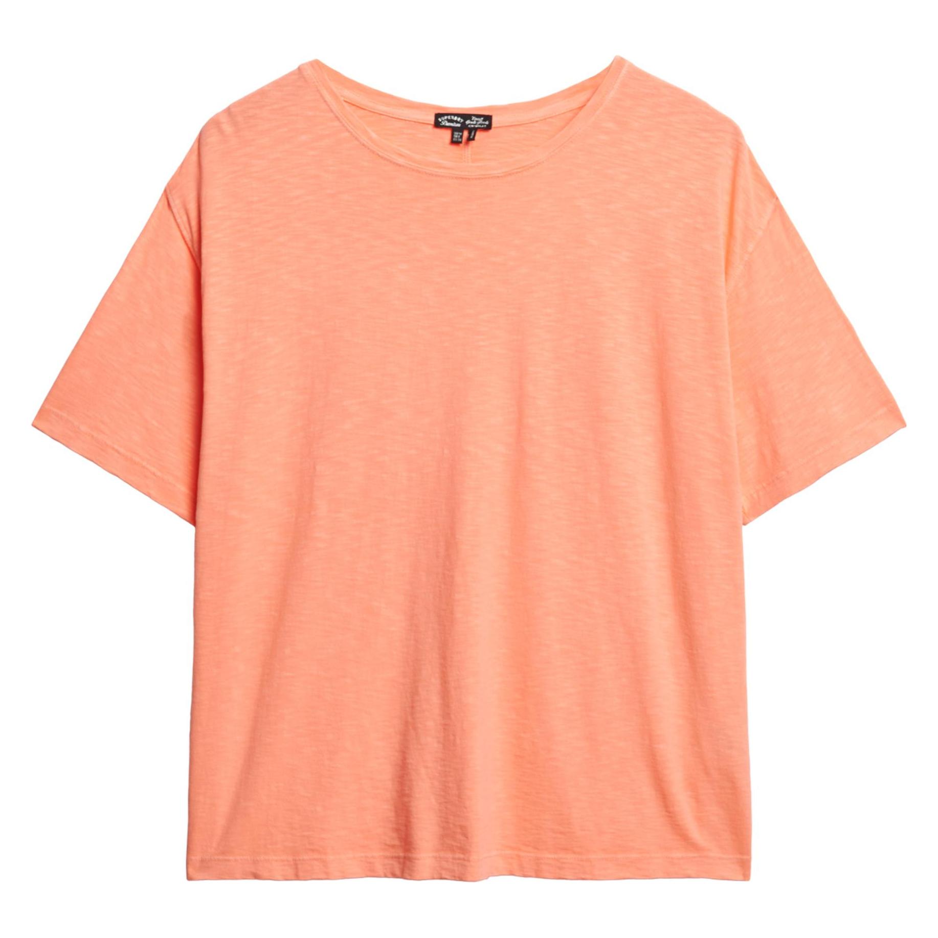 Superdry, Damen, Shirts, Studio T-Shirt Mit überschnittenen Schultern, Orange, (L)