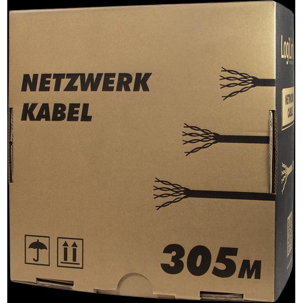 Thumbnail - LogiLink Netzwerkkabel (SF/UTP, CAT5e, 305 m), Netzwerkkabel