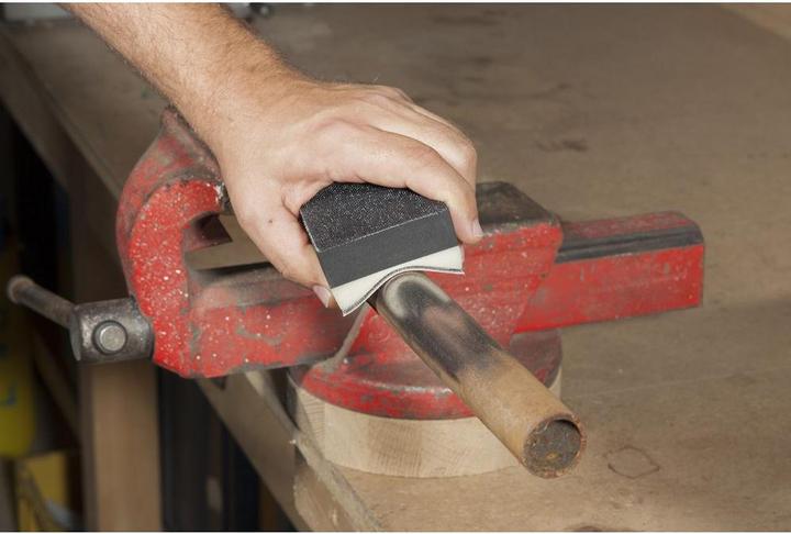 Actual product image wolfcraft wolfcraft 1 hand sander set 4 pcs. with velcro thread (P60)