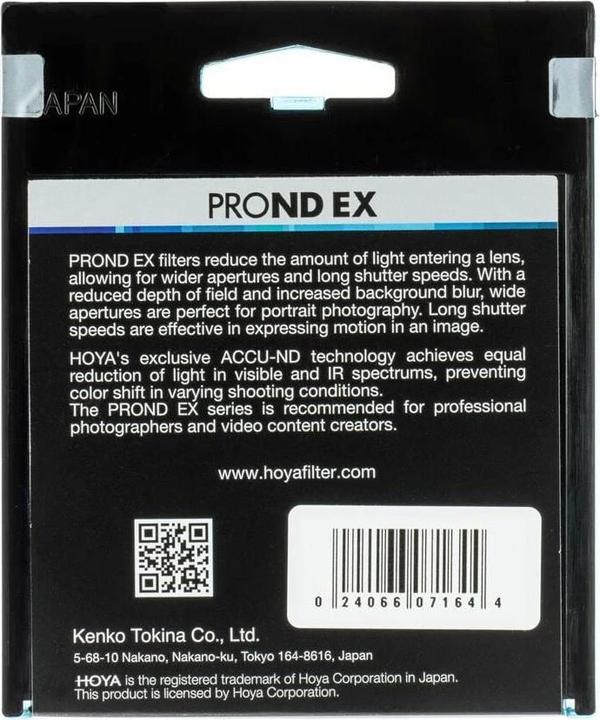 Image du produit Hoya PRO ND EX 1000 Filter (77 mm, Filtre gris neutre)