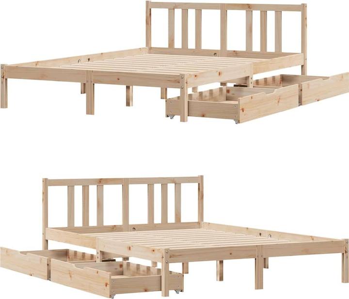 Image du produit vidaXL Bettrahmen (135 x 190 cm)