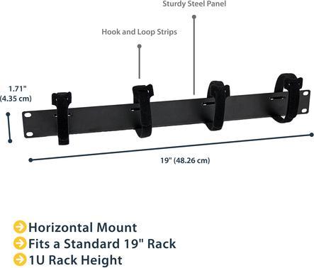 Actual product image StarTech 1u Velcro Rack Cable Manager