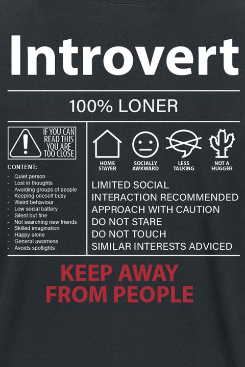 Produktbild Gaming-Sprüche Introvert (M)