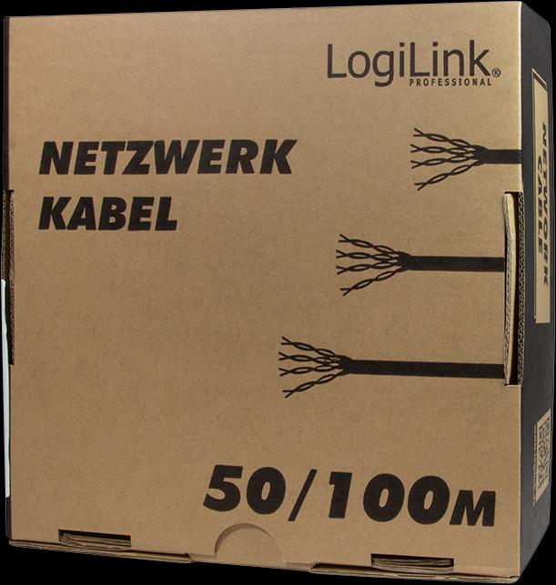 Productafbeelding LogiLink Netwerkkabel (U/UTP, CAT6, 100 m)