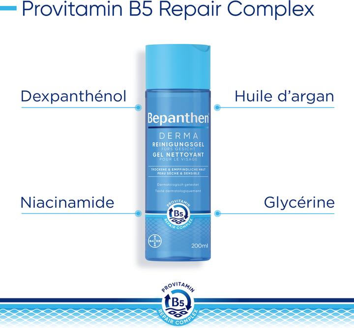 Actual product image Bepanthen Derma Cleansing gel for the face (Cleansing gel, 200 ml)