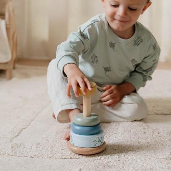 Image du produit Little Dutch Holz-Stapelturm mit Ringen Forest Friends FSC