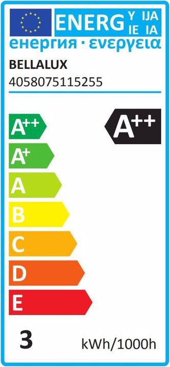 Energie-Label Bellalux Rt Clas B (E14, 250 lm, 1x)