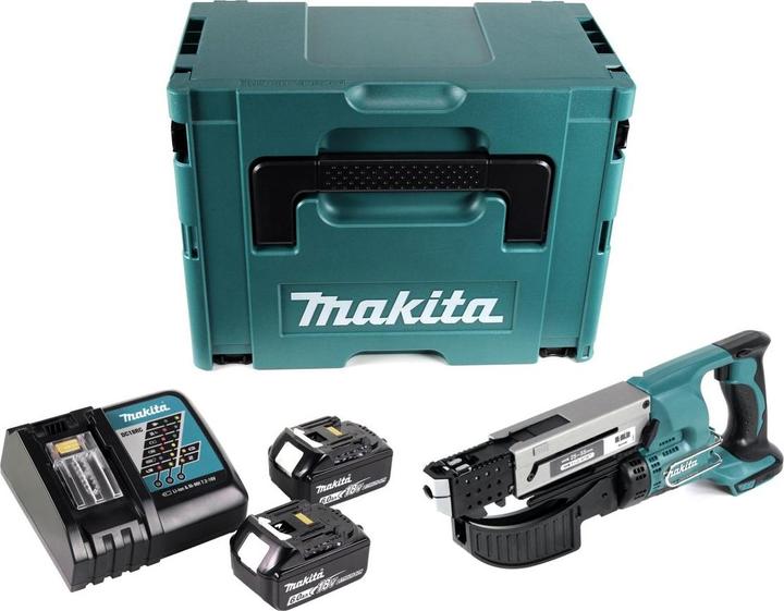 Image du produit Makita DFR 550 RGJ Visseuse à chargeur 18 V 25 - 55 mm + 2x batterie 6,0 Ah + chargeur + Makpac