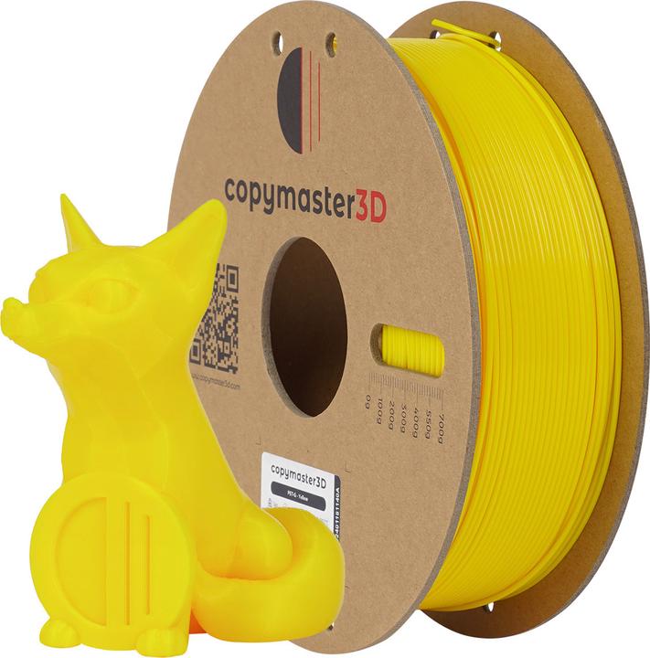 Actual product image Copymaster3D PET-G Filament for 3D Printer, 1.75 mm, Yellow (PETG-GF, 1.75 mm, Yellow)