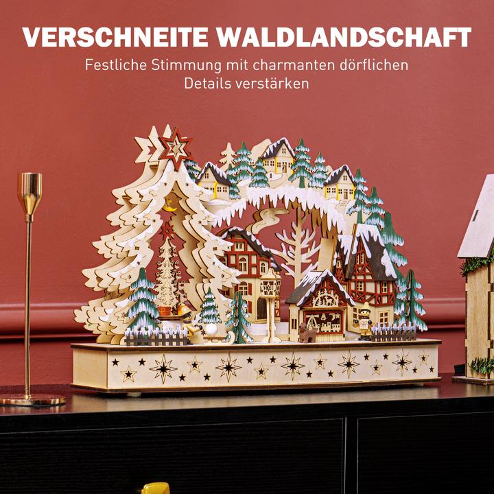 Image du produit Jamb Village de Noël à LED