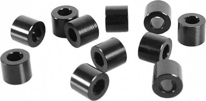Rc4Wd Spacers M3 5mm, Schwarz, 10 Stück