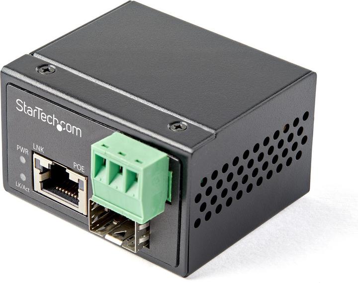 Image du produit StarTech .com PoE+ Industrial Fiber to Ethernet Media Converter 30W (Convertisseur de médias)