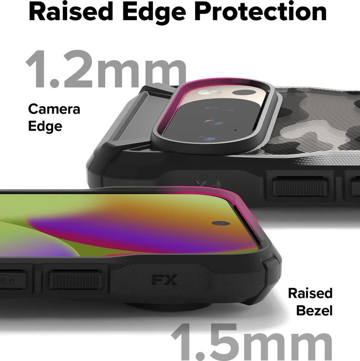 Actual product image Ringke Fusion X Design Cover for Google Pixel 10 / 10 Pro Camo Black (Google Pixel 10, Google Pixel 10 Pro)