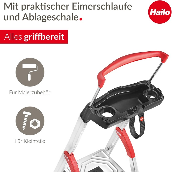 Produktbild Hailo ComfortLine XXR EasyClix 4 Stufen (Stehleiter, 46 cm)