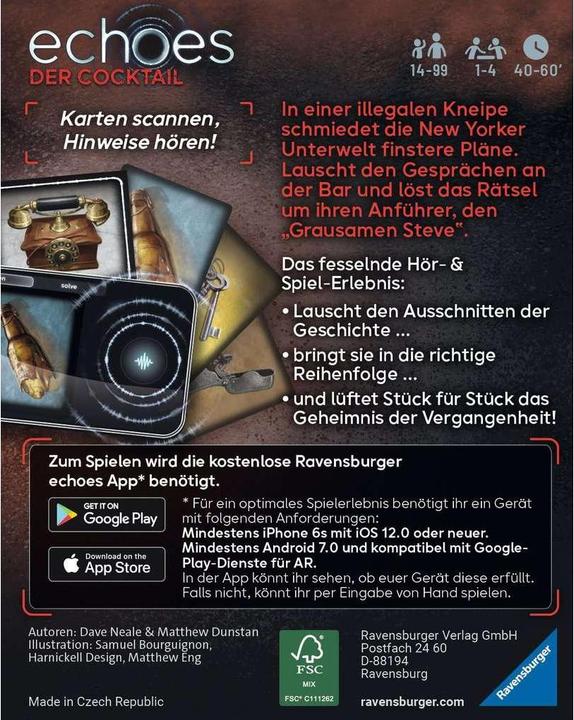 Actual product image Ravensburger echoes The Cocktail (German, 1 - 6 Players)