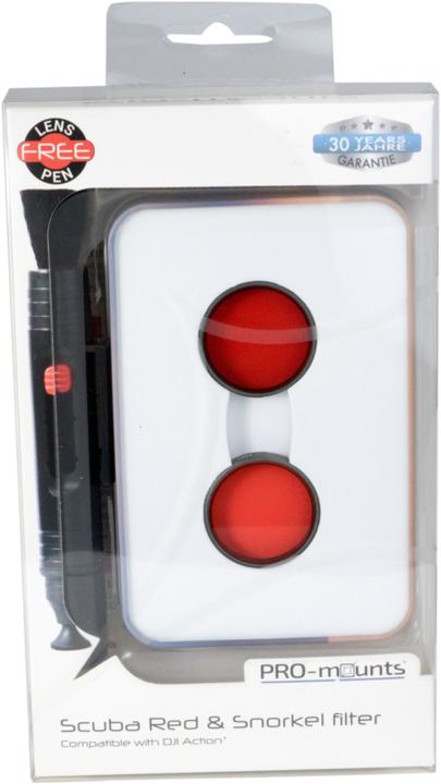 Actual product image PRO-mounts Scuba Red & Snorkel Filter