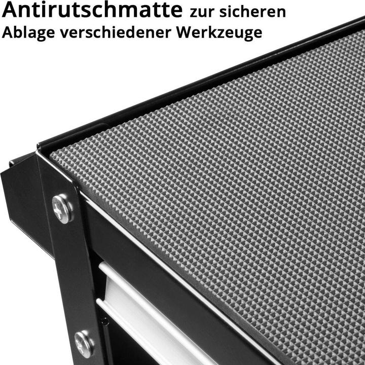Produktbild Stahlwerk Werkzeugwagen WZE-3 ST mit 150 kg Tragkraft, abschliessbarer Schublade (1 x)