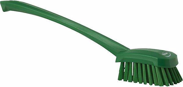 Produktbild Fincke Waschbürste langer Stiel, hart, VE 10 Stk, grün (10 Stk.)