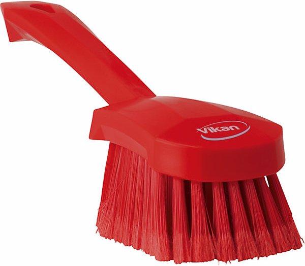 Immagine prodotto Fincke Spazzola fine, con manico corto, morbido, sfrangiato, conf. da 10 pz., rosso. (10 pz.)