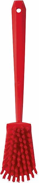 Produktbild Fincke Waschbürste langer Stiel, hart, VE 10 Stk, rot (10 Stk.)