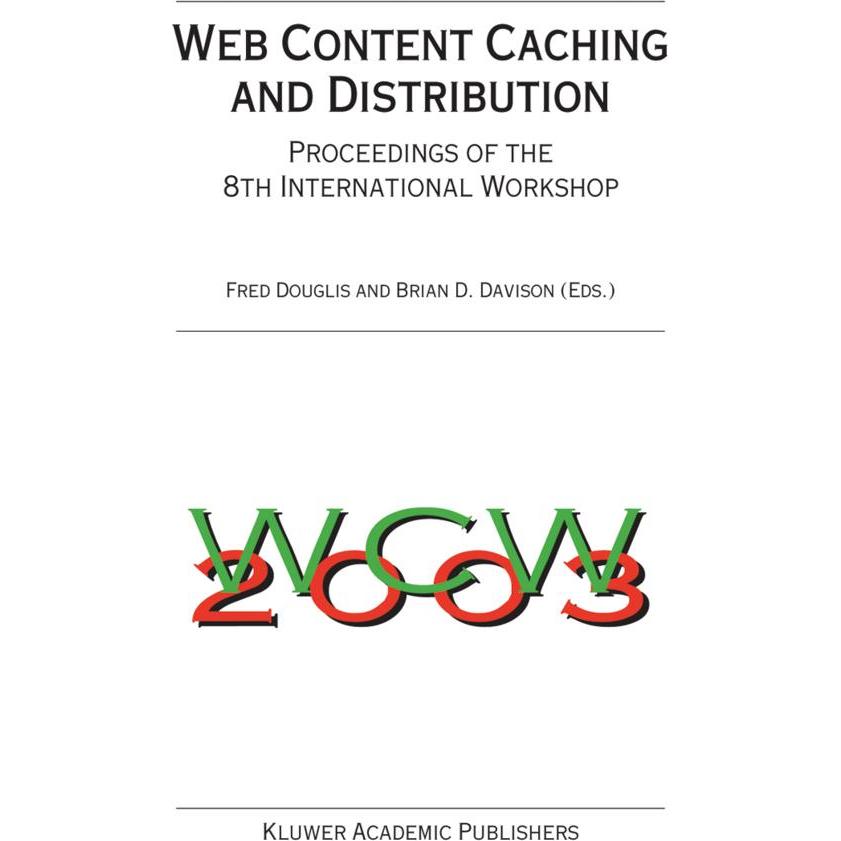Web Content Caching and Distribution, Fachbücher