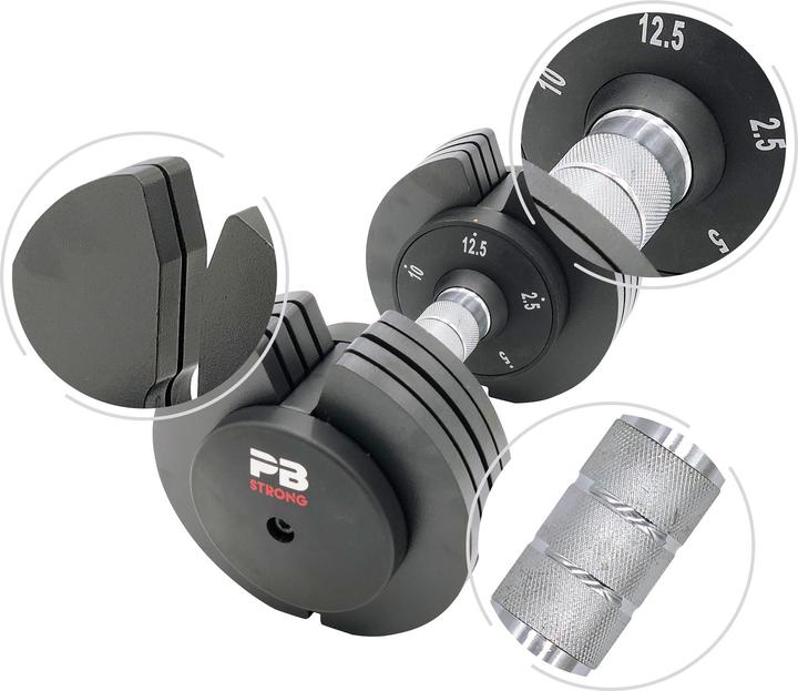 Actual product image Perform Better Adjustable dumbbell (pcs.) (1 x 2.5 kg - 12.5 kg)