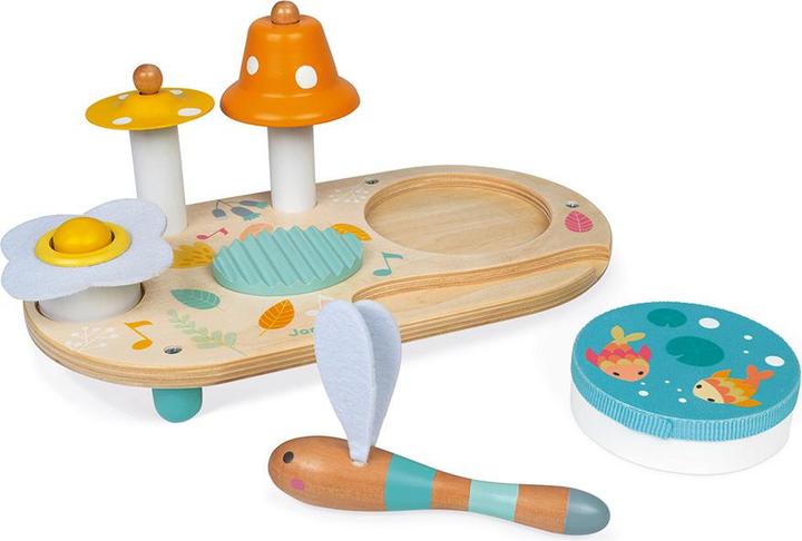 Actual product image Janod Music table with 5 functions Pure (German, Spanish, French, Dutch, Italian, English)