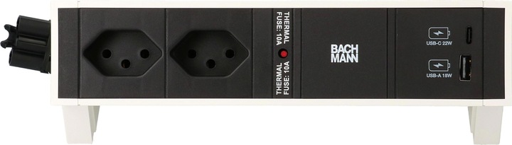 Produktbild Bachmann Desk 2 (2 x, Typ 13, USB-A, USB-C, 0.20 m)