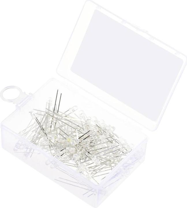 Tru Components LED bedrahtet Reinweiss Rund Klar 14400 mcd 30 ° 20 mA 2.7 V, 3.