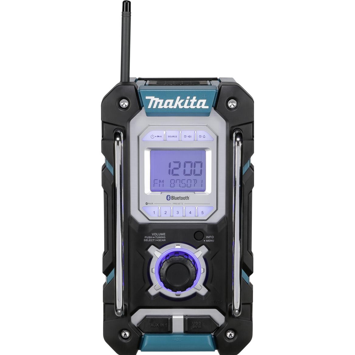 Makita DMR 108 (AM, FM, Bluetooth), Radio, Blu, Nero