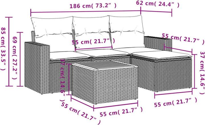 Produktbild vidaXL Beau
