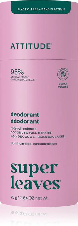 Actual product image Attitude Coconut & Wild Berries Deodorant (Stick, 85 g)