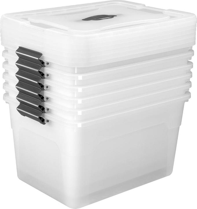 Immagine prodotto Juskys Set di scatole portaoggetti con coperchio (33 x 45 x 26 cm, 30 l)