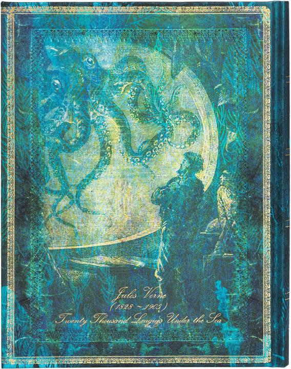 Actual product image Paperblanks Notebook Verne 10 cm x 14 cm lined (10 x 14 cm, Lined, Hardcover)